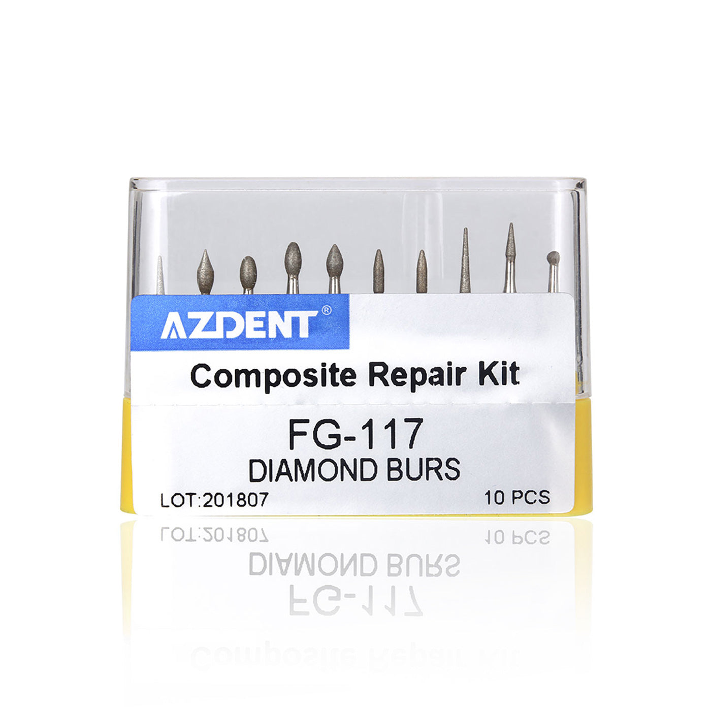 AZDENT Dental Diamond Bur FG-117 Composite Repair Kit 10pcs/Kit-azdentall.com