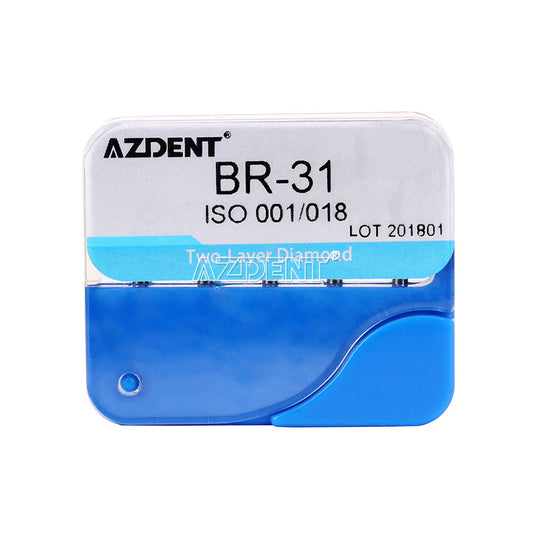 AZDENT Diamond Burs Two Layers 5pcs/Box