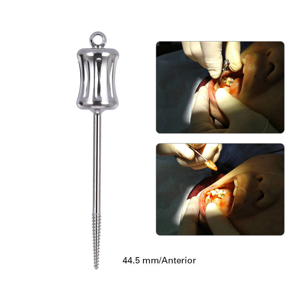 Dental Mini Manual Extractor Apical Root Fragments Drill Long 44.5mm