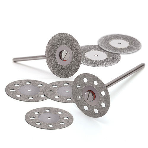 Dental Lab Diamond Disc Cutting Double Side Disk Tool For Polisher 22mm 15pcs/box - azdentall.com