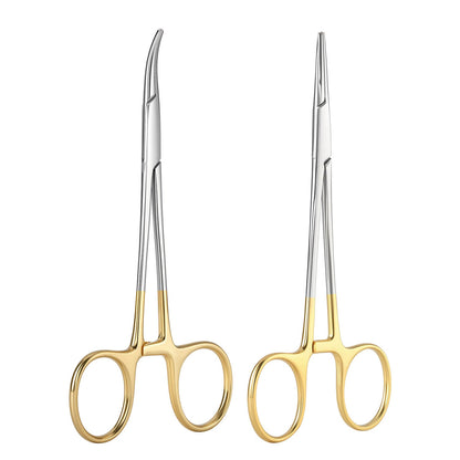 Dental Surgical Stainless Steel Hemostatic Forceps Curved/Straight Tip - azdentall.com
