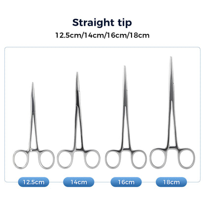 Dental Surgical Stainless Steel Hemostatic Forceps Curved/Straight Tip - azdentall.com