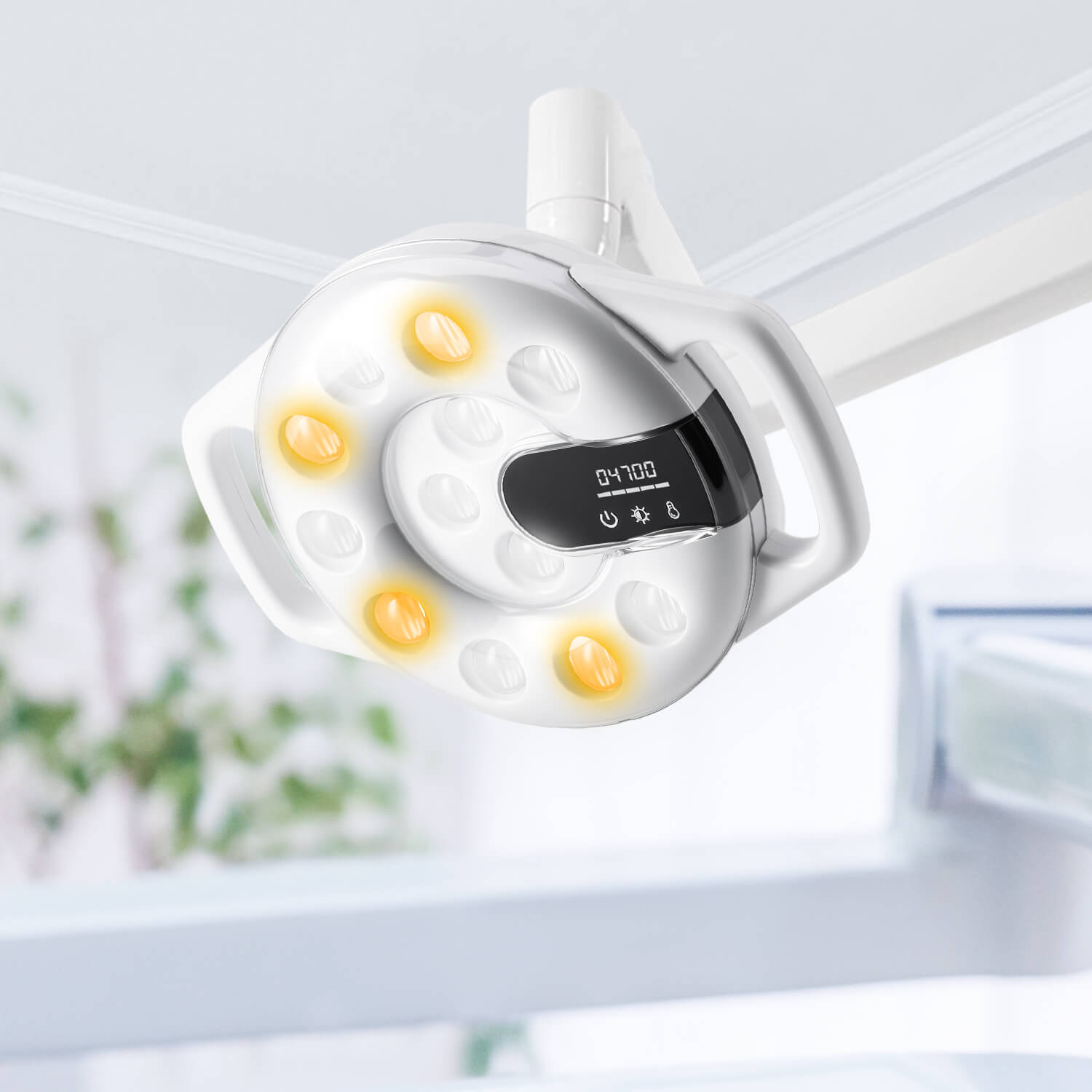 Dental Unit Chair LED Oral Light Lamp 12 Lights 20W Dual-Color Adjustable - azdentall.com