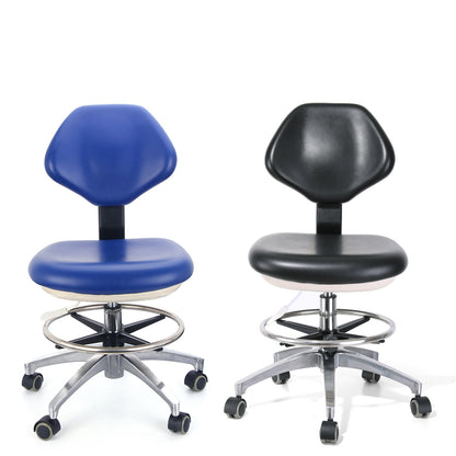 Dental Doctor Stool With Adjustable Seat And Backrest 360-Degree Fully Rotated