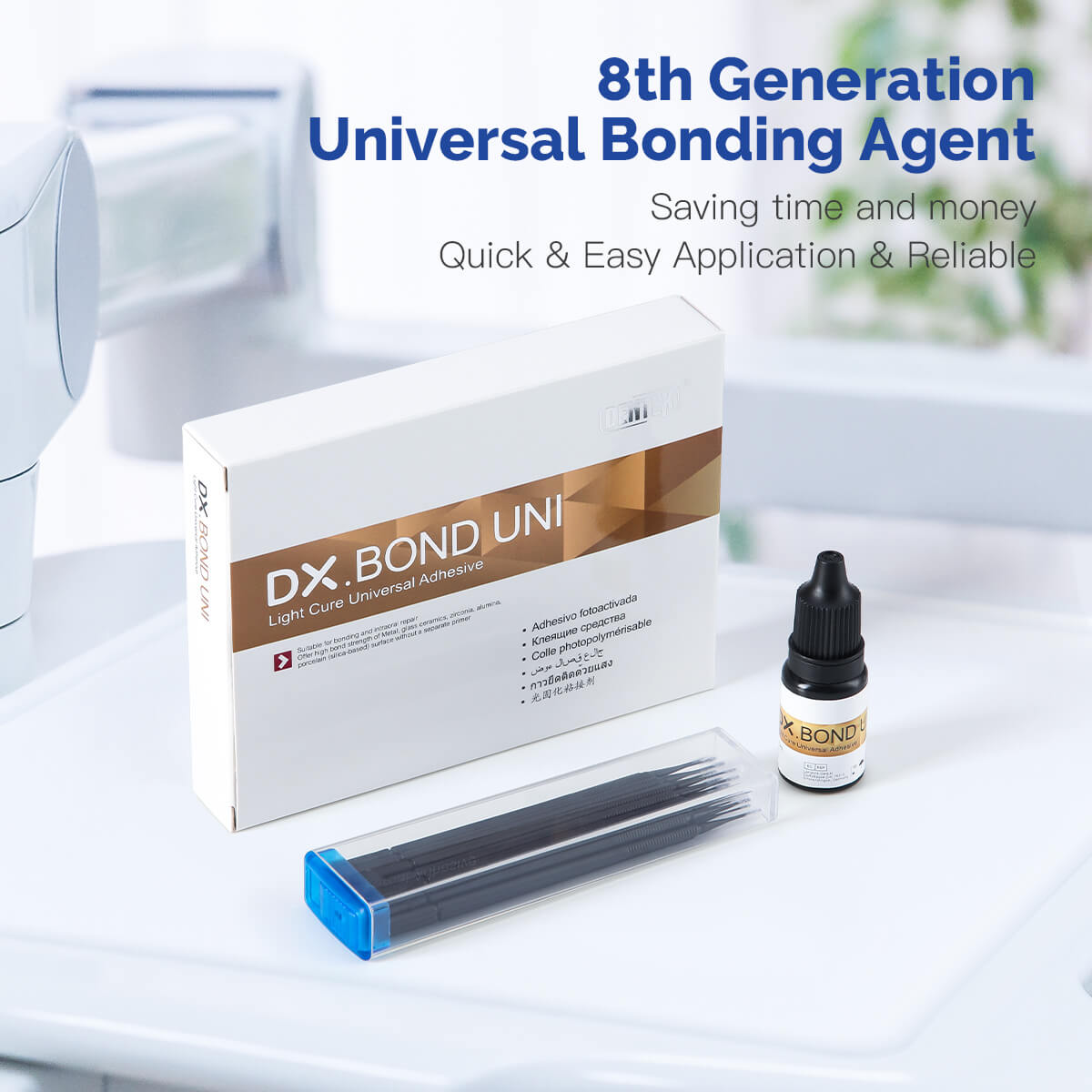 Dentex Dental Light Cure Universal Adhesive Bonding Agent Self-etch Gel 5ml - azdentall.com