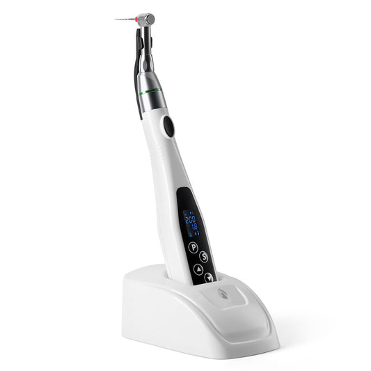 Dental Wireless LED Endo Motor Reciprocating Mini 16:1 Contra Angle Built-in 7 Programs Setting - azdentall.com