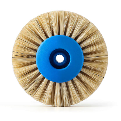 Dental Lab Polishing Brush 4 Rows White Bristle Straight Type - azdentall.com