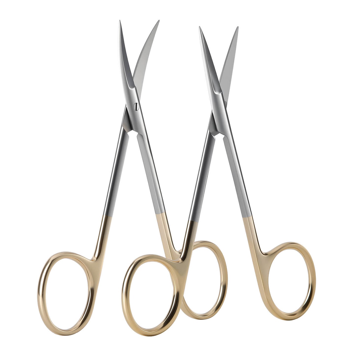 Dental Surgical Scissors Gold Handle Straight/Curved Tip - azdentall.com