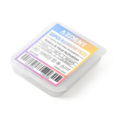 AZDENT Dental Engine Rotary Super Files Rainbow NiTi Thermal Activation Files 25mm 6pcs/Pack - azdentall.com
