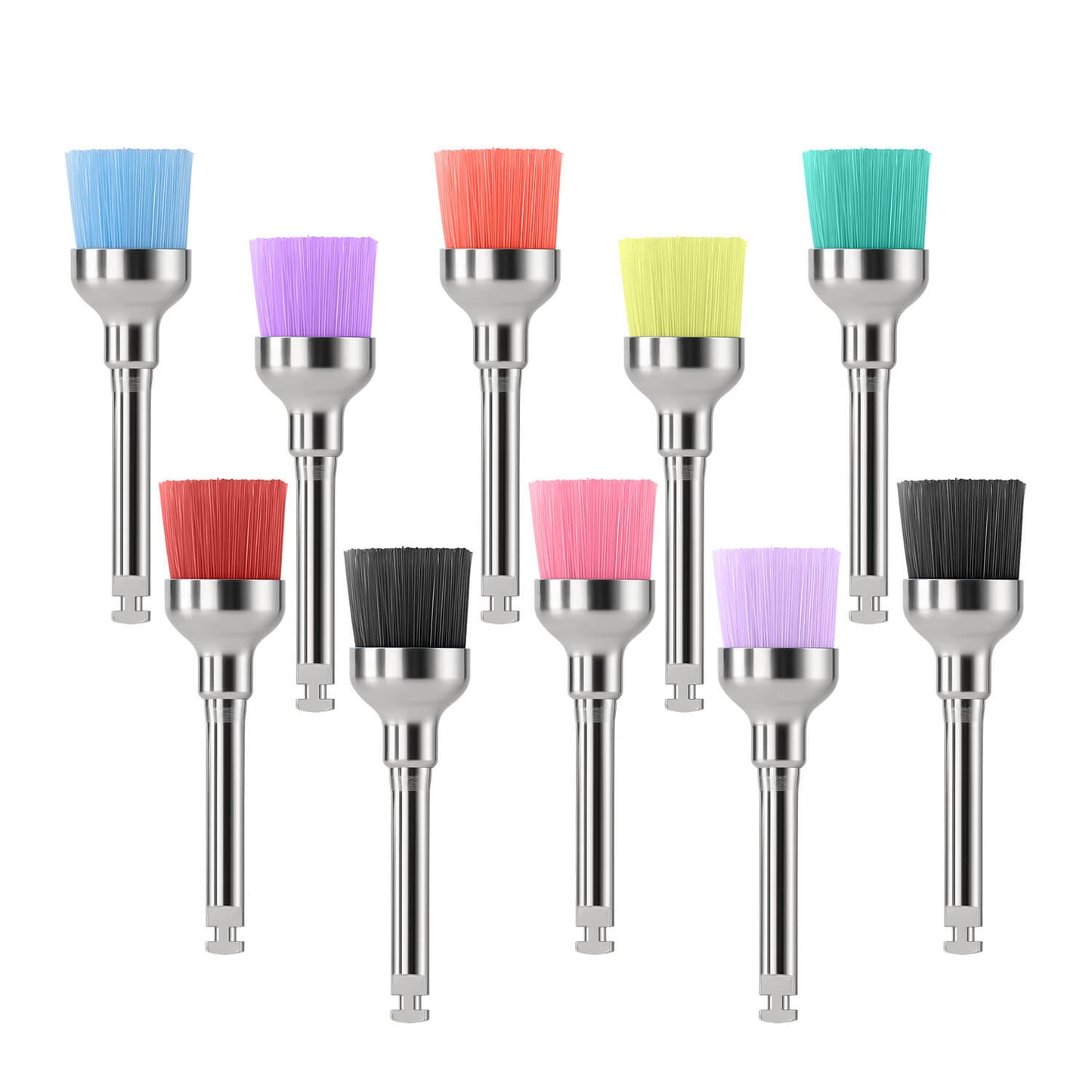 Dental Colorful Nylon Prophy Polishing Brush Bowl Shape 10pcs/Pack - azdentall.com