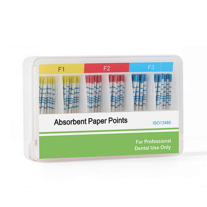 Absorbent Paper Points with Scale F Series Mixed F1 F2 F3 100pcs/Box - azdentall.com