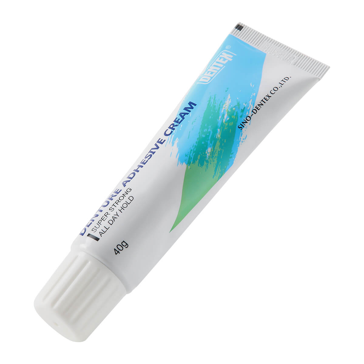 Denture Adhesive Cream 40g All Day Hold Non-Zinc Formula False Teeth Glue