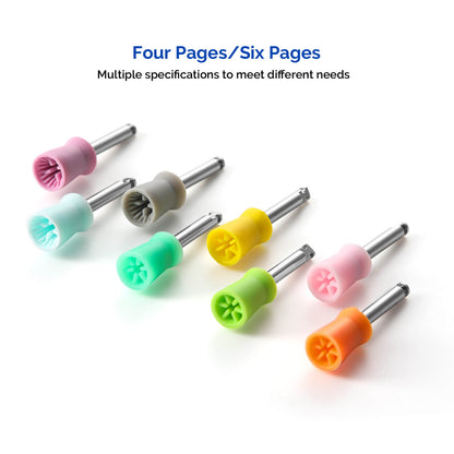 AZDENT Dental Rubber Polishing Prophy Cup Soft Brushes RA2.35mm 100pcs/Box - azdentall.com