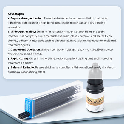 Dentex Dental Light Cure Universal Adhesive Bonding Agent Self-etch Gel 5ml - azdentall.com