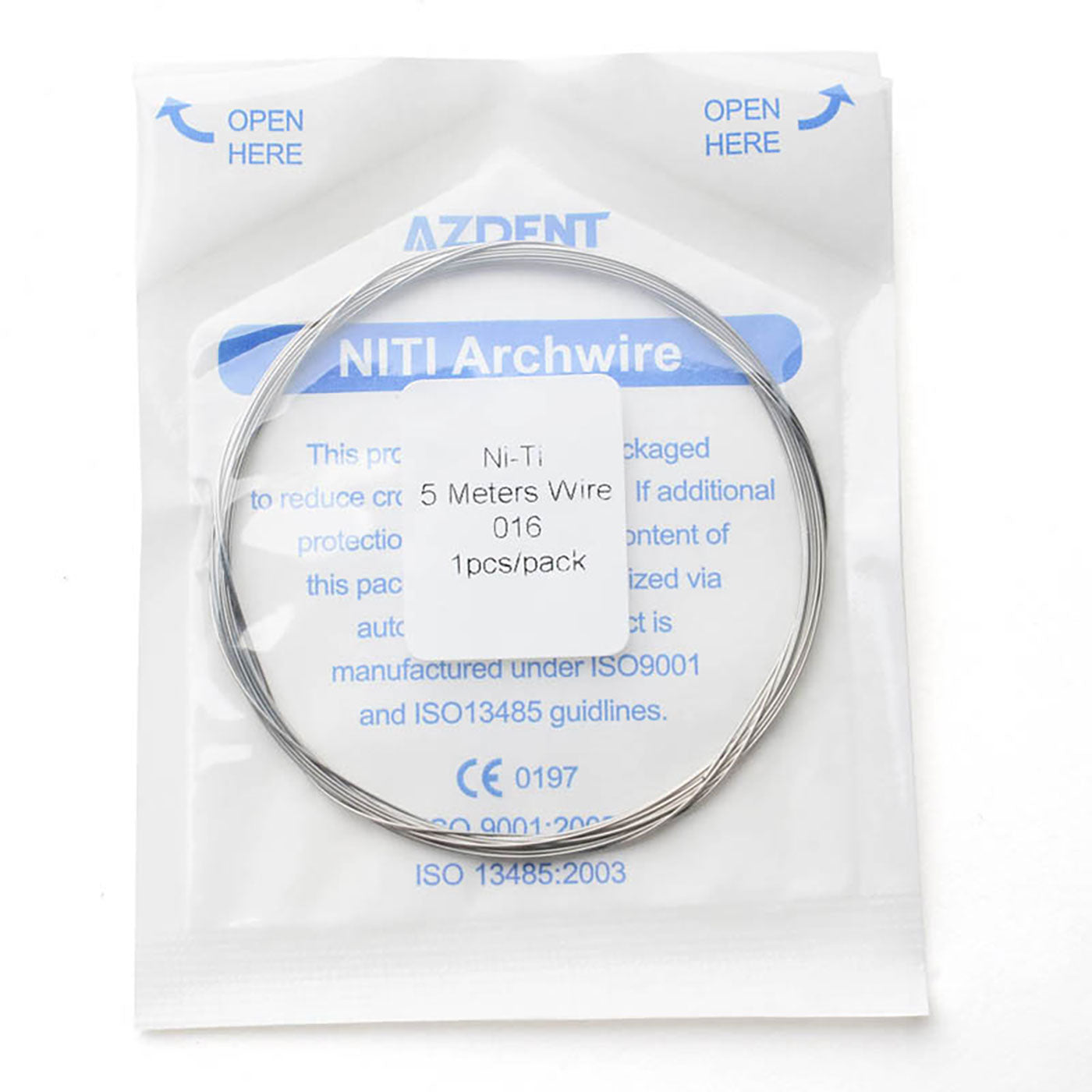 AZDENT Arch Wire Super Elastic Niti Round 5M Long 1pc/Pack