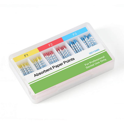 Absorbent Paper Points with Scale F Series Mixed F1 F2 F3 100pcs/Box - azdentall.com