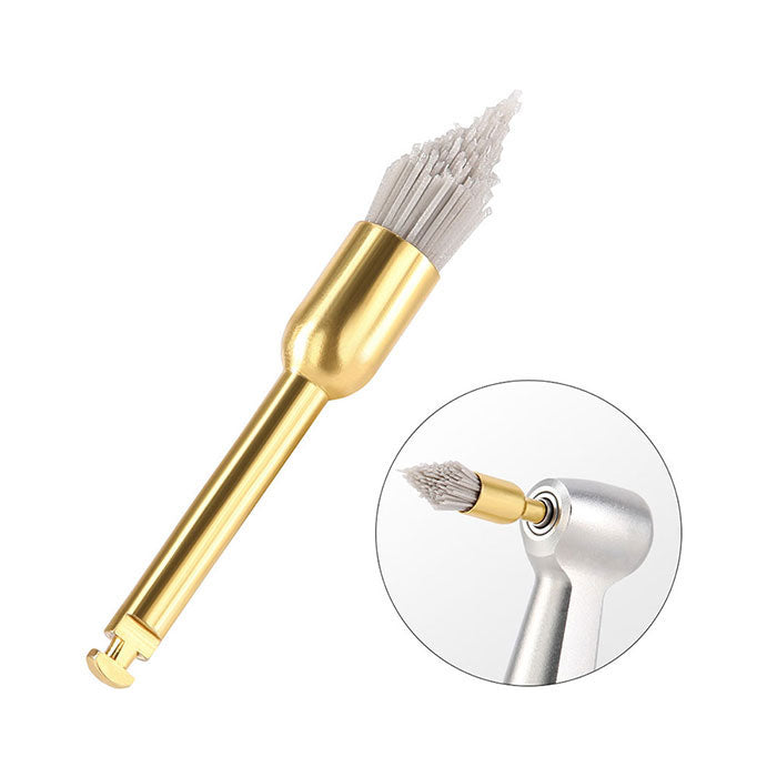 Dental Polishing Brush Flat/Sharp/Bowl For Contra Angle Handpiece Aluminium Oxide 10pcs/Kit - azdentall.com