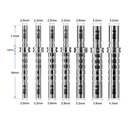 Dental Implant Depth Gauge Pin Stainless Steel Double Head 1pc/Pack - azdentall.com