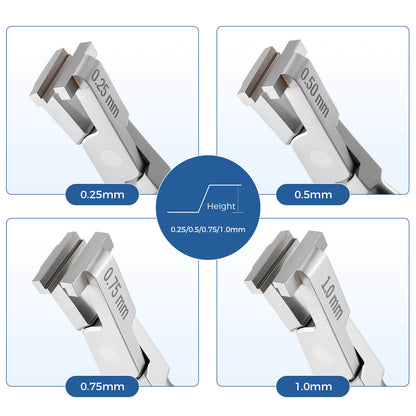 Dental Orthodontic Wire Step Forming Plier 0.25/0.5/0.75/1.0mm - azdentall.com