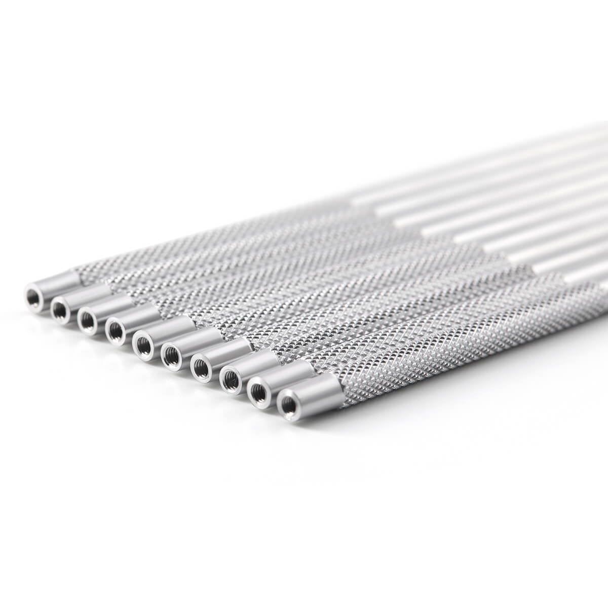 Dental Stainless Steel Mouth Mirror Handle 10Pcs/Set - azdentall.com