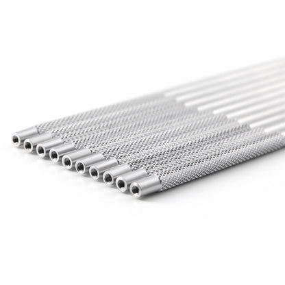 Dental Stainless Steel Mouth Mirror Handle 10Pcs/Set - azdentall.com