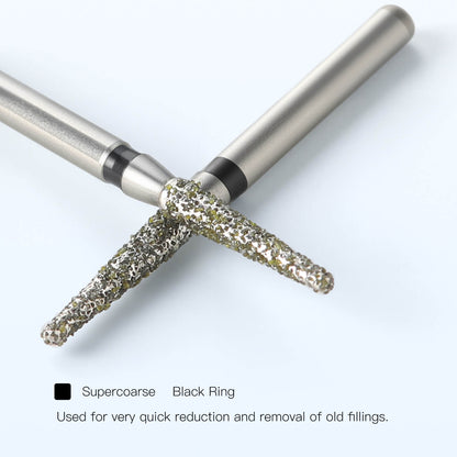 AZDENT Dental Diamond Burs Drills FG 1.6mm Flat/Round 10pcs/Box - azdentall.com
