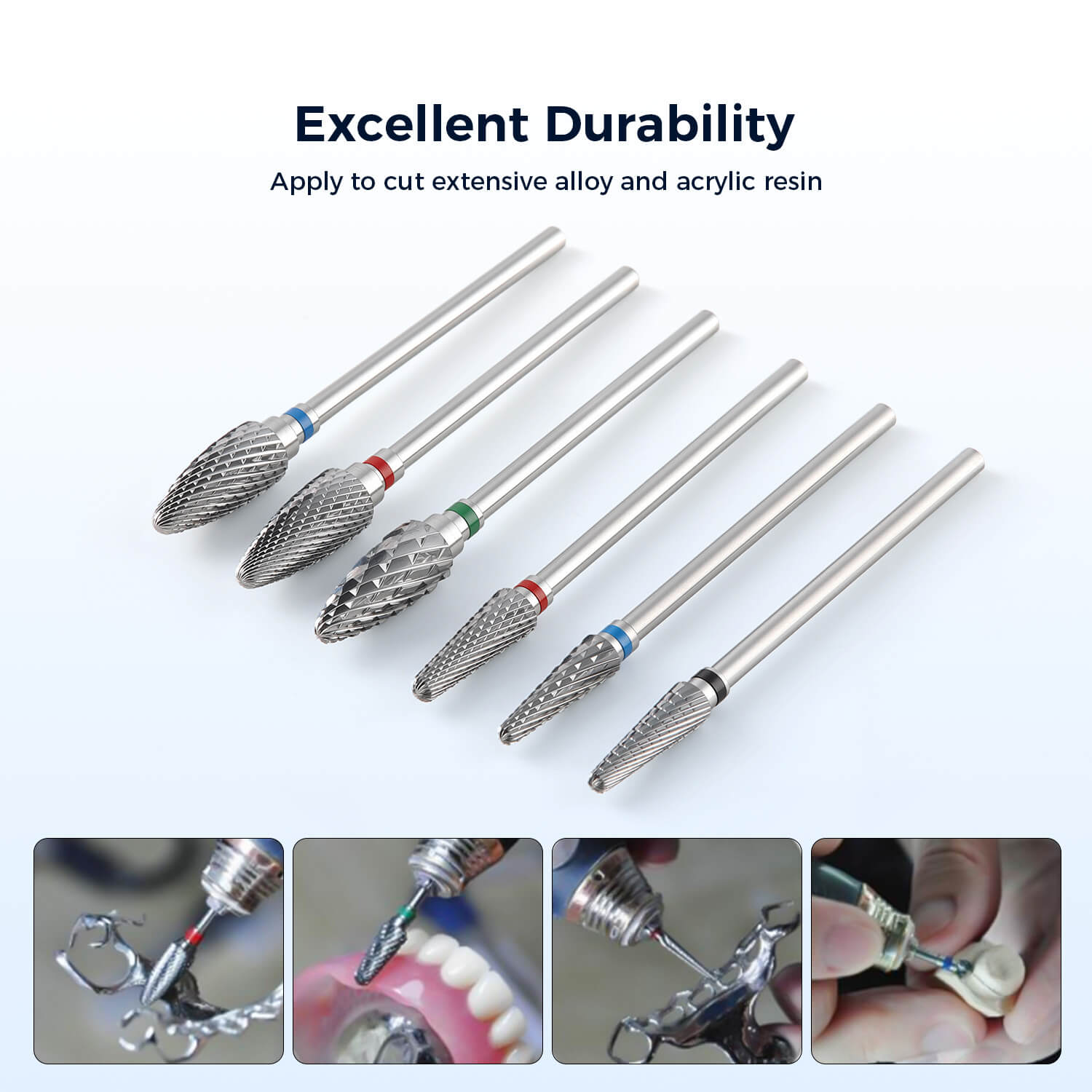 Dental Lab Tungsten Carbide Burs Polishing Bur Steel Drills HP 2.35mm - azdentall.com