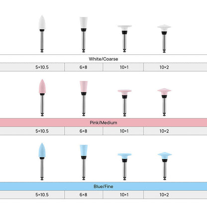 Dental Silicone Polishing RA 2.35mm Coarse Medium Fine For Contra Angle Handpiece 12pcs/Box - azdentall.com
