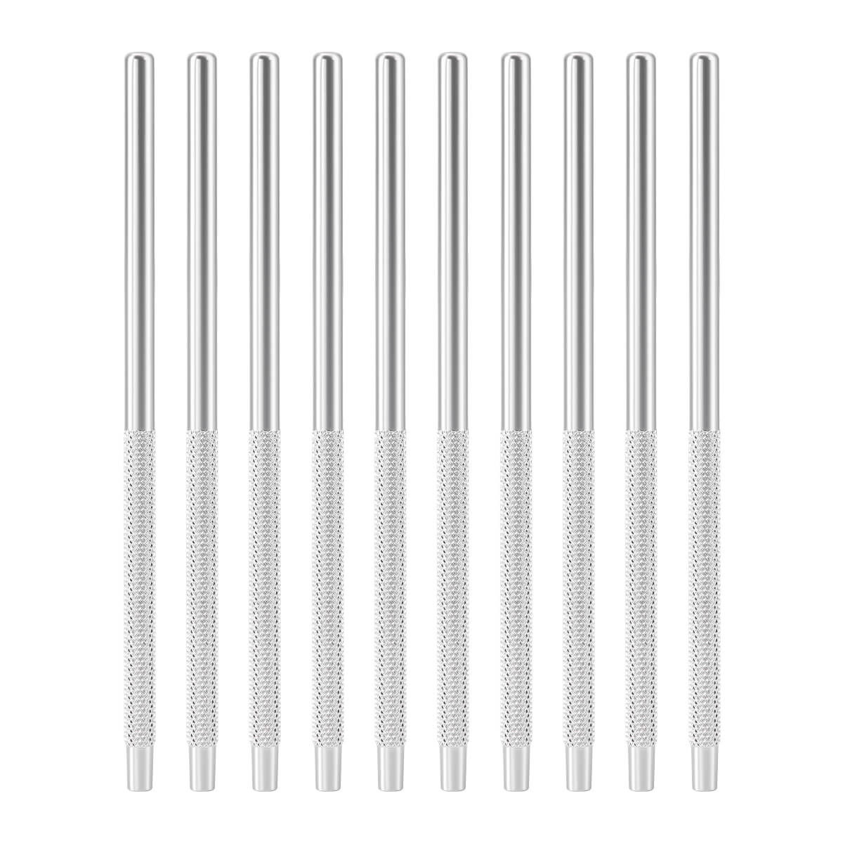 Dental Stainless Steel Mouth Mirror Handle 10Pcs/Set - azdentall.com