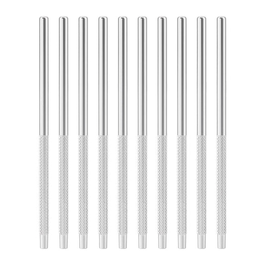 Dental Stainless Steel Mouth Mirror Handle 10Pcs/Set - azdentall.com