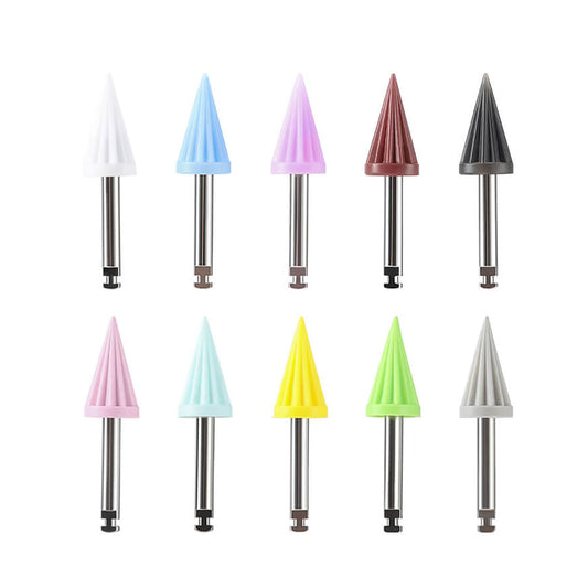 Dental Silicone Rubber Tapered Polishing Prophy Soft/Hard Cup Umbrella Shape 10pcs/Bag - azdentall.com