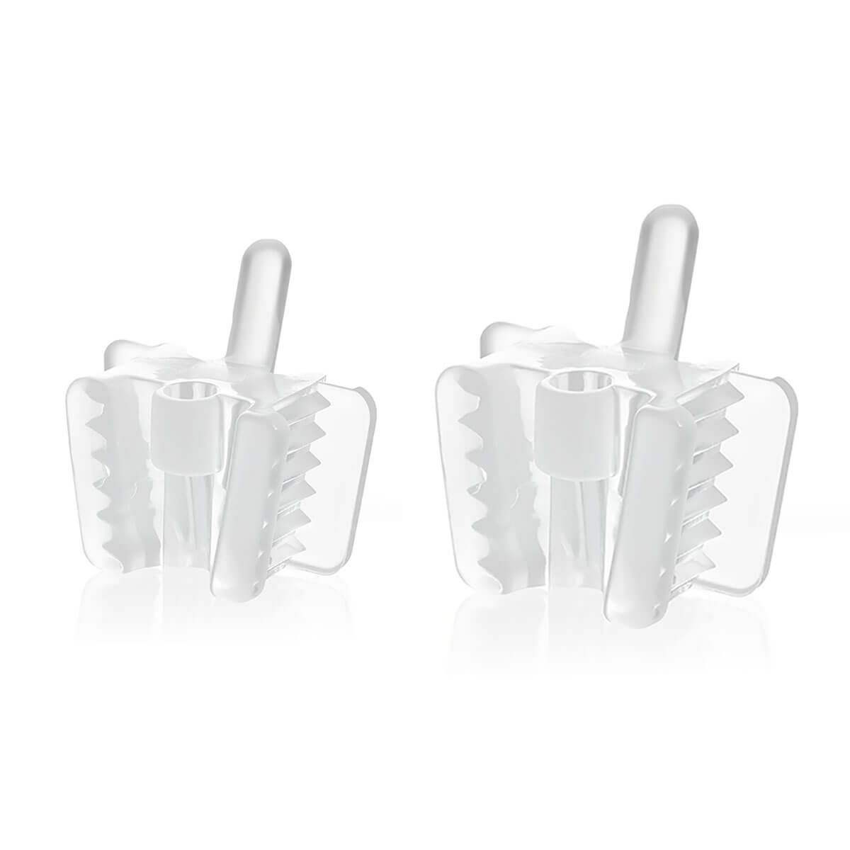 Dental Bite Block Occlusal Pad with Saliva Ejector Hole Clear Small/Large 5pcs/Pack - azdentall.com