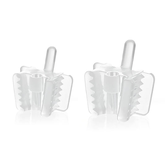 Dental Bite Block Occlusal Pad with Saliva Ejector Hole Clear Small/Large 5pcs/Pack - azdentall.com