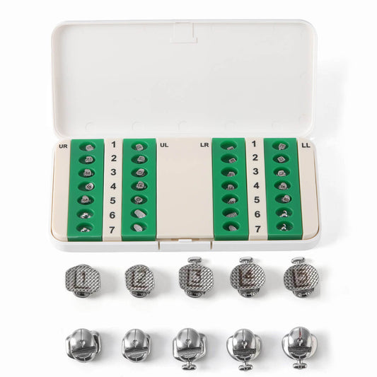 Dental Q Pro Self-Ligating Brackets Standard/Low/High Torque Roth/MBT .022 Hooks On 345 With Buccal Tubes 28pcs/Box - azdentall.com