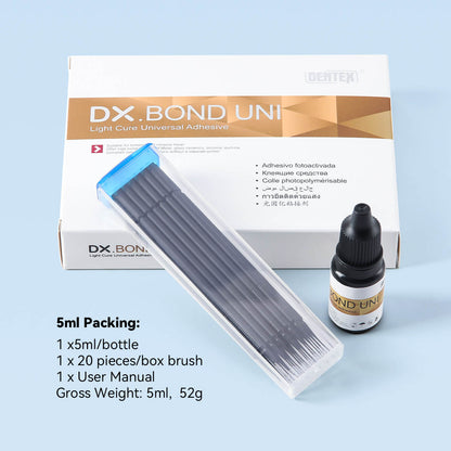 Dentex Dental Light Cure Universal Adhesive Bonding Agent Self-etch Gel 5ml - azdentall.com