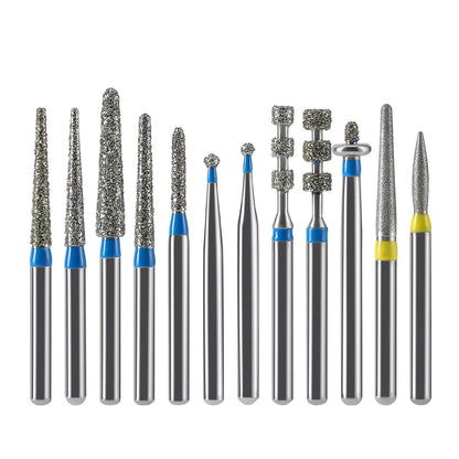 Dental Diamond Bur Anterior Veneer Kit FG 1.6mm 12pcs/Kit - azdentall.com