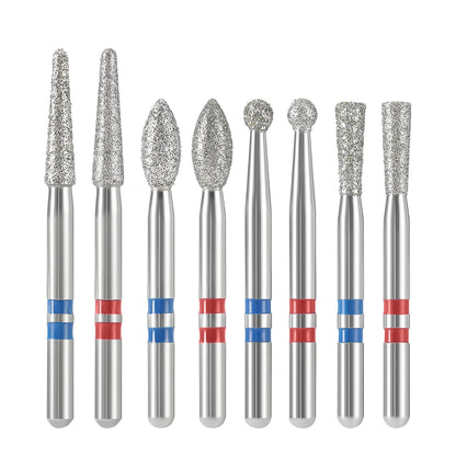 AZDENT Dental Zirconia Diamond Bur Kit FG 1.6mm Blue 8pcs/Box - azdentall.com