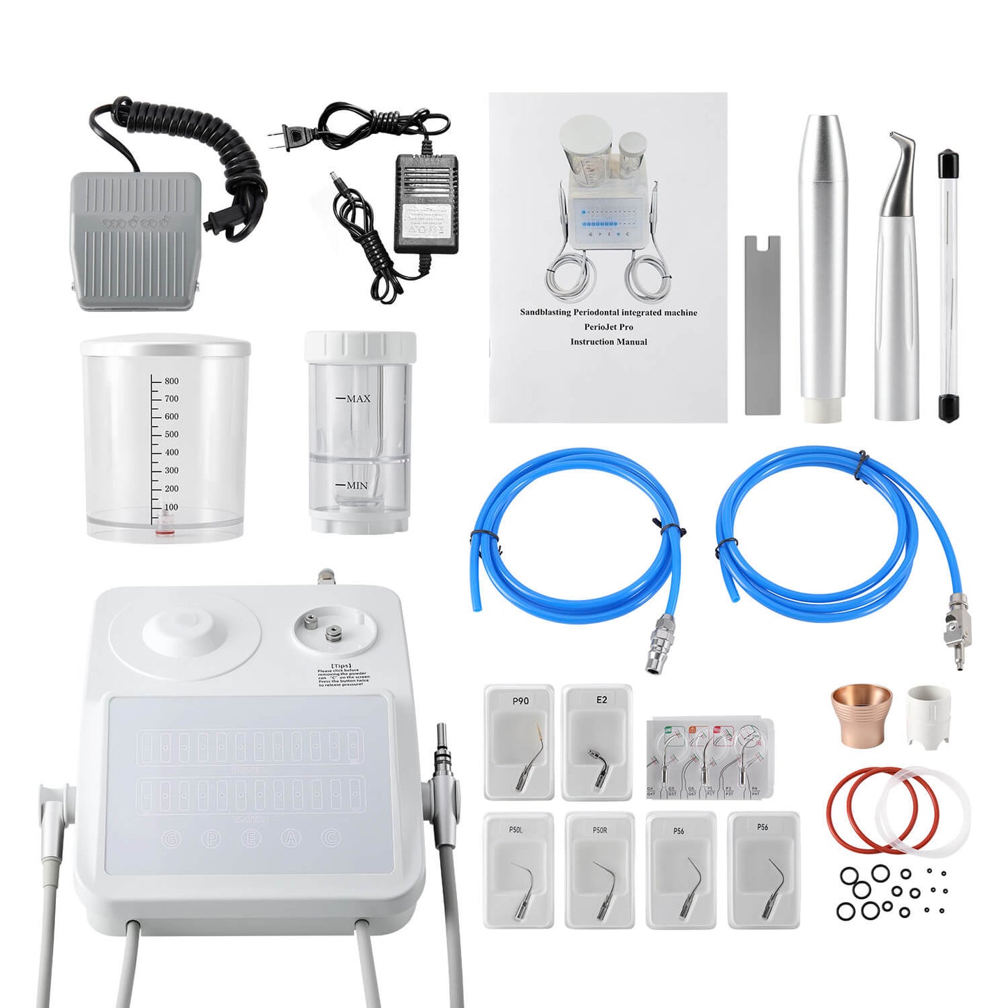 Dental PerioJet Pro Ultrasonic Scaler Air Polisher 2 in 1 Sandblasting Periodontal Therapy System - azdentall.com