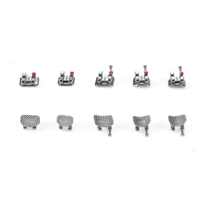AZDENT PLUS Dental Metal Brackets Braces Mini Roth/MBT .022/.018 Hooks 3/3-4-5 20pcs/Pack - azdentall.com