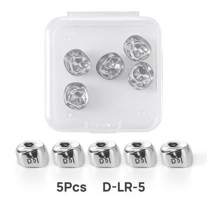 48 Sizes Dental Primary Molar Crown Teeth Preformed Stainless Steel Temporary Crowns 5pcs/Box