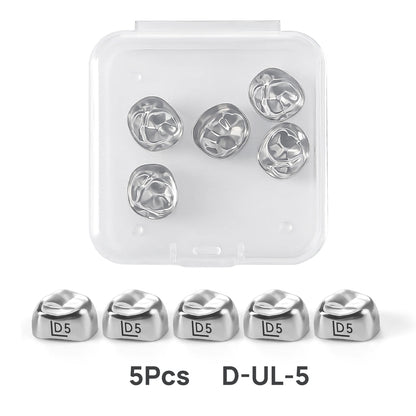 48 Sizes Dental Primary Molar Crown Teeth Preformed Stainless Steel Temporary Crowns 5pcs/Box