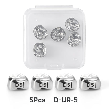 48 Sizes Dental Primary Molar Crown Teeth Preformed Stainless Steel Temporary Crowns 5pcs/Box