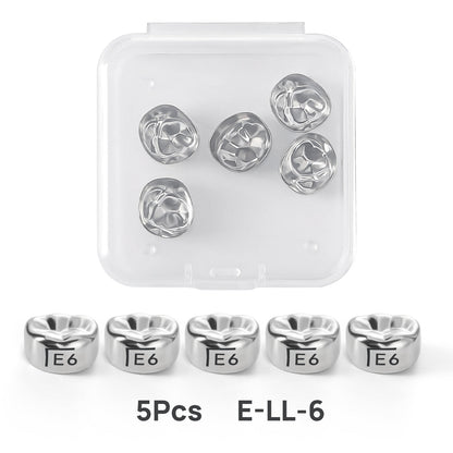 48 Sizes Dental Primary Molar Crown Teeth Preformed Stainless Steel Temporary Crowns 5pcs/Box