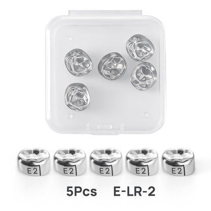 48 Sizes Dental Primary Molar Crown Teeth Preformed Stainless Steel Temporary Crowns 5pcs/Box