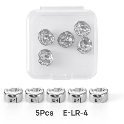 48 Sizes Dental Primary Molar Crown Teeth Preformed Stainless Steel Temporary Crowns 5pcs/Box