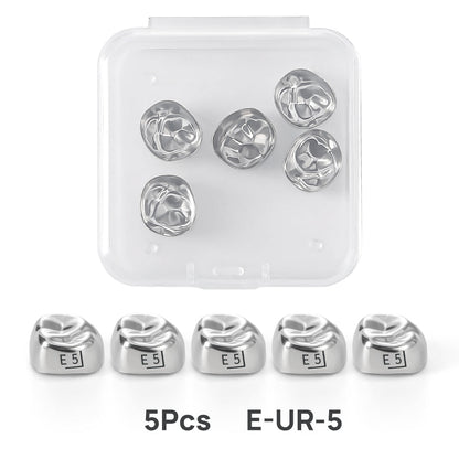 48 Sizes Dental Primary Molar Crown Teeth Preformed Stainless Steel Temporary Crowns 5pcs/Box