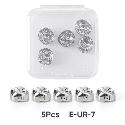 48 Sizes Dental Primary Molar Crown Teeth Preformed Stainless Steel Temporary Crowns 5pcs/Box
