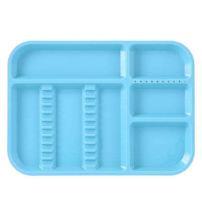 Dental Instrument Divided Tray Autoclavable Plastic Separate Setup Tray - azdentall.com