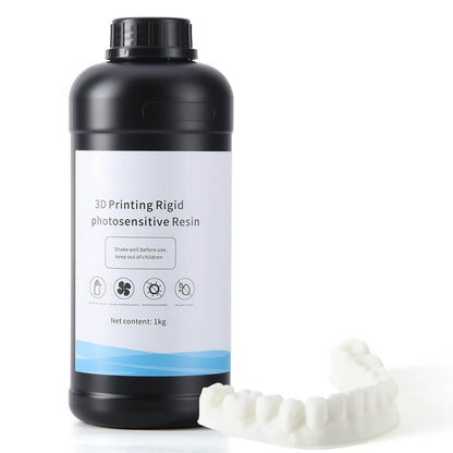 Dental 3D Printer Rigid Resin Materials Gray Yellow White 1KG/Bottle - azdentall.com