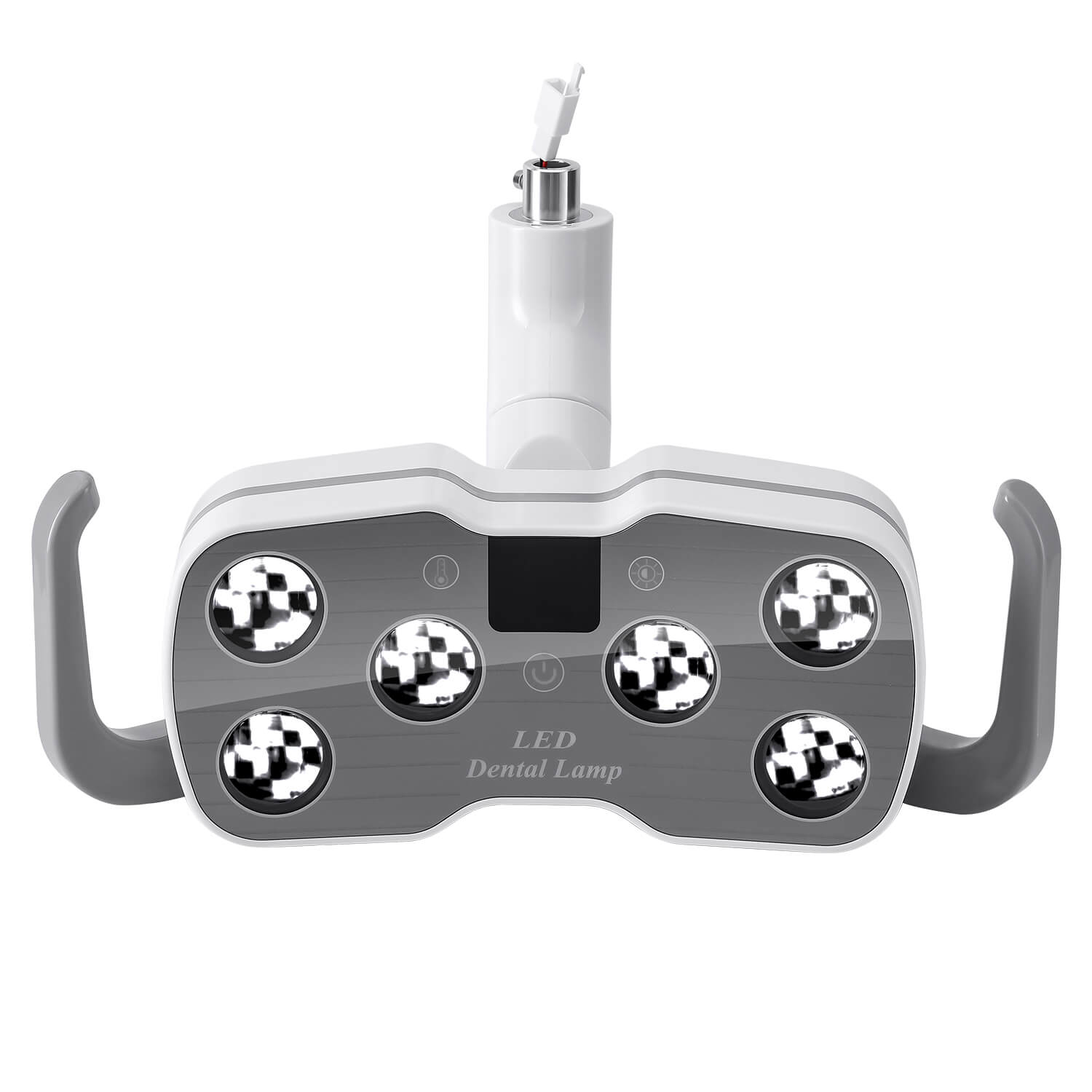 Dental Unit Chair LED Oral Light Lamp Dual-Color 6 Lights 10W with LCD Display - azdentall.com